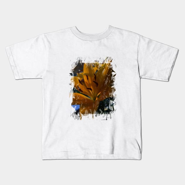 Shattered Flower Kids T-Shirt by Justanotherillusion